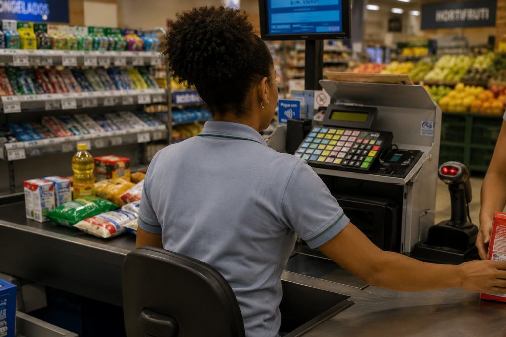 Quem tem direito ao tempo? O que a escala 6x1 revela sobre o Brasil 1 A imagem atual não possui texto alternativo. O nome do arquivo é: escala-6x1-trabalho-caixa-supermercado.jpg